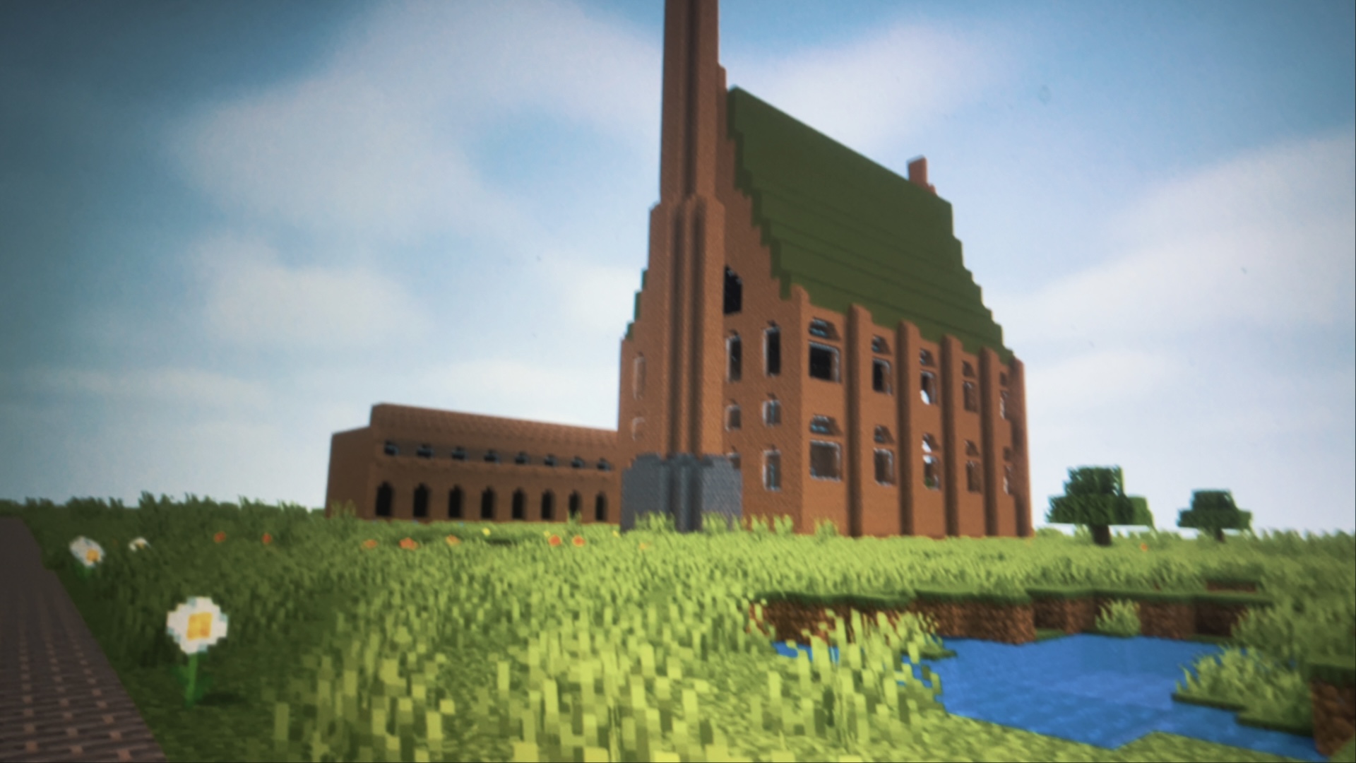 Вид збоку на Газівню Грабовського